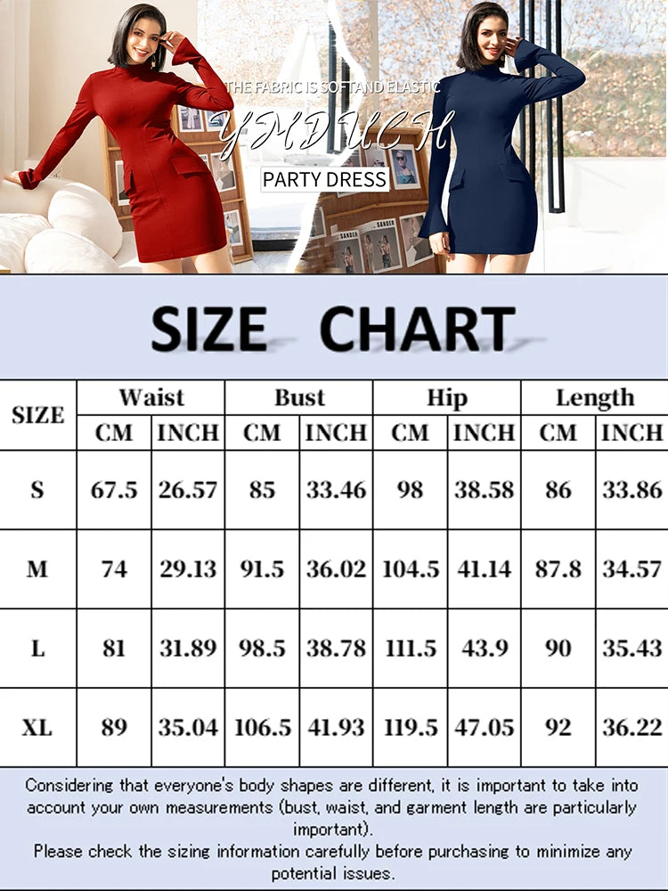 2025 Fashion Women's Elegant Long Sleeve Sexy and Stylish Mini Dress for Casual Wear