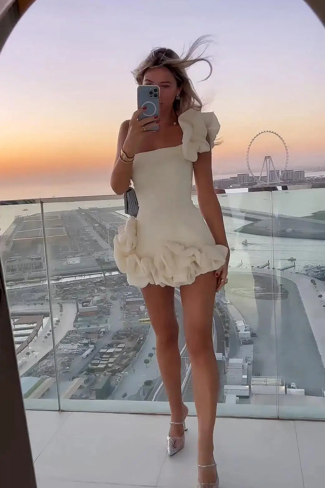 Elegant Strapless Mini Dress Sexy Backless High Waist A-line Dresses Vintage Evening Club Party Female Robes Party Dress