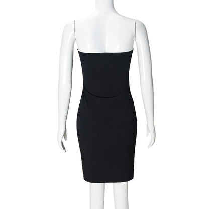 Elegant Sequined Mini Dresses Women Sleeveless Backless Slim Dress Party Nightclub