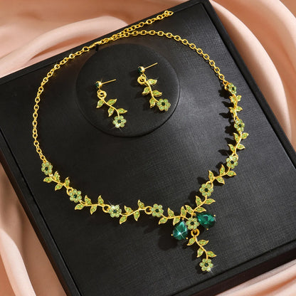DERSONA Elegant Flower Design Jewelry Set, Fashion Jewelry for Any Ocassion, Trendy All-match & Exquisite Jewelry