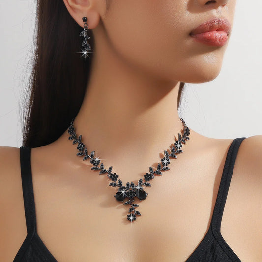DERSONA Elegant Flower Design Jewelry Set, Fashion Jewelry for Any Ocassion, Trendy All-match & Exquisite Jewelry