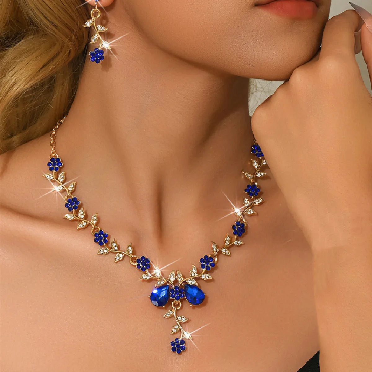 DERSONA Elegant Flower Design Jewelry Set, Fashion Jewelry for Any Ocassion, Trendy All-match & Exquisite Jewelry