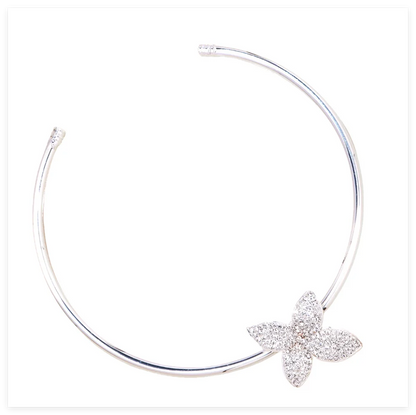 Luxury Necklace Earrings Set For Women Fashion Chunky Flower Necklace Choker Goth Jewelry Set Ladies Female Accessories Gift