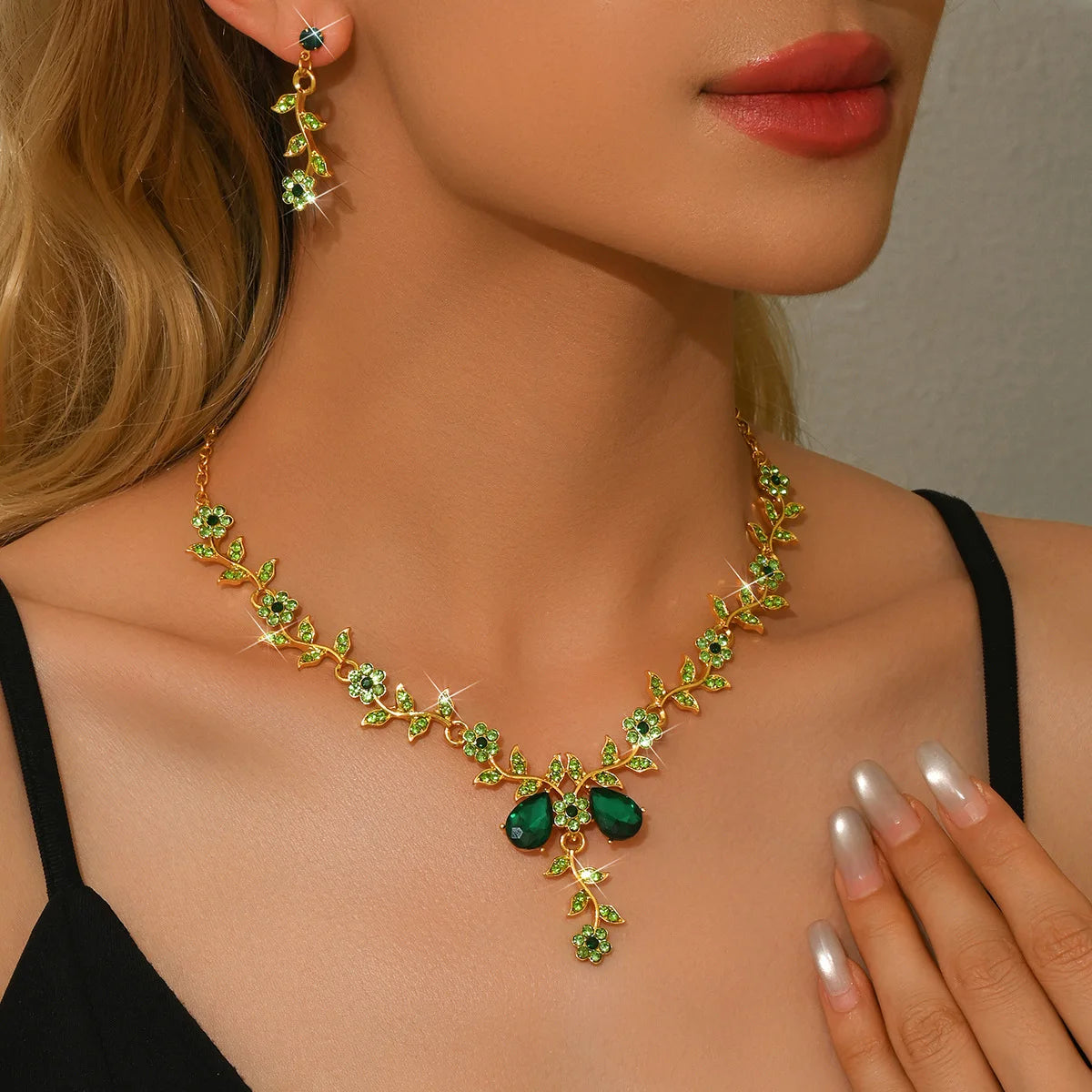 DERSONA Elegant Flower Design Jewelry Set, Fashion Jewelry for Any Ocassion, Trendy All-match & Exquisite Jewelry